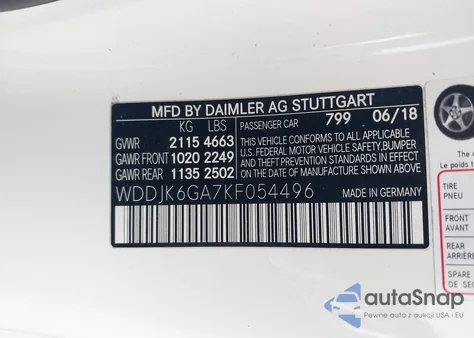 2019 Mercedes-Benz Sl 450 from USA, damaged, VIN WDDJK6GA7KF054496